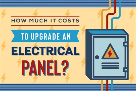 electrical box removal cost|average cost to upgrade electrical panel.